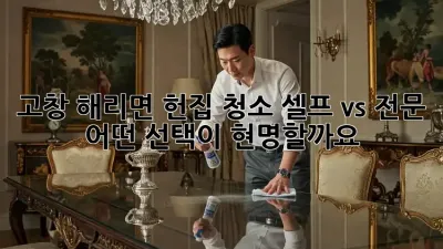 고창 해리면 헌집 청소, 셀프 vs 전문, 어떤 선택이 현명할까요?